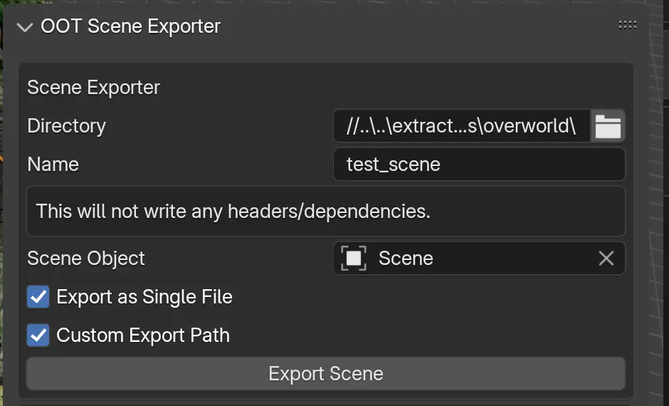 Fast 64 Scene Exporter Fast 64 Scene Exporter