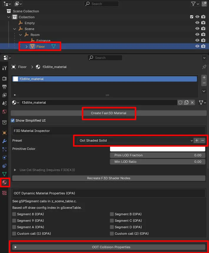 Fast64 Material Settings Fast64 Material Settings